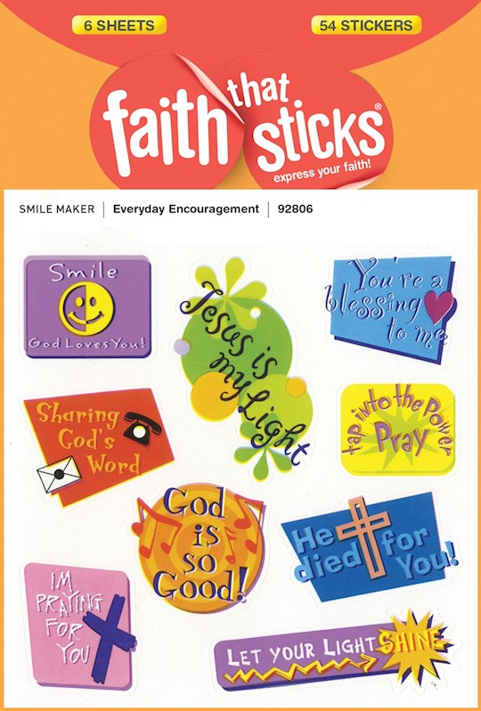 {=Sticker-Everyday Encouragement (6 Sheets) (Faith That Sticks)}