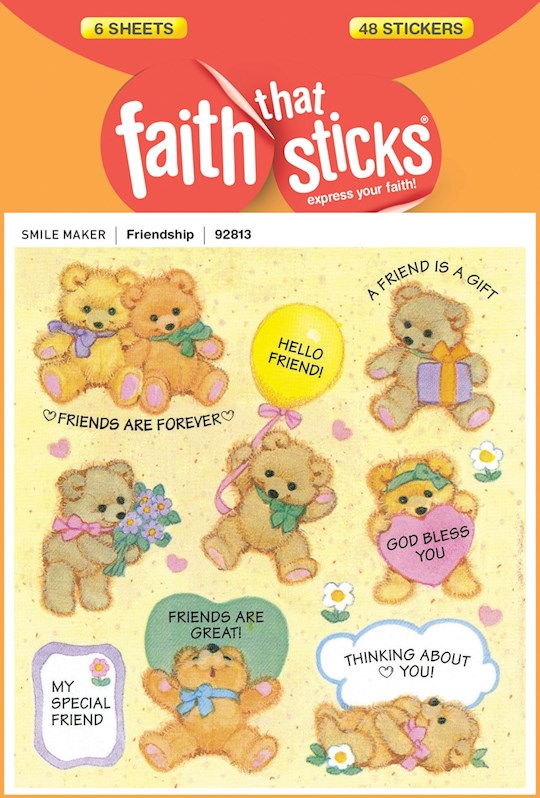 {=Sticker-Friendship (6 Sheets) (Faith That Sticks)}