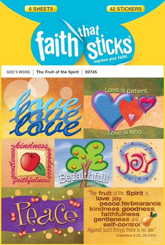{=Sticker-The Fruit Of The Spirit (6 Sheets) (Faith That Sticks)}