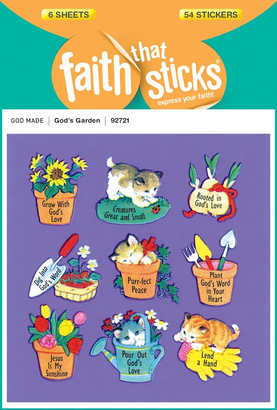 {=Sticker-God's Garden (6 Sheets) (Faith That Sticks)}