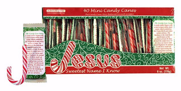 {=Candy-Candy Cane Box (40 Mini Canes) 6 Oz}