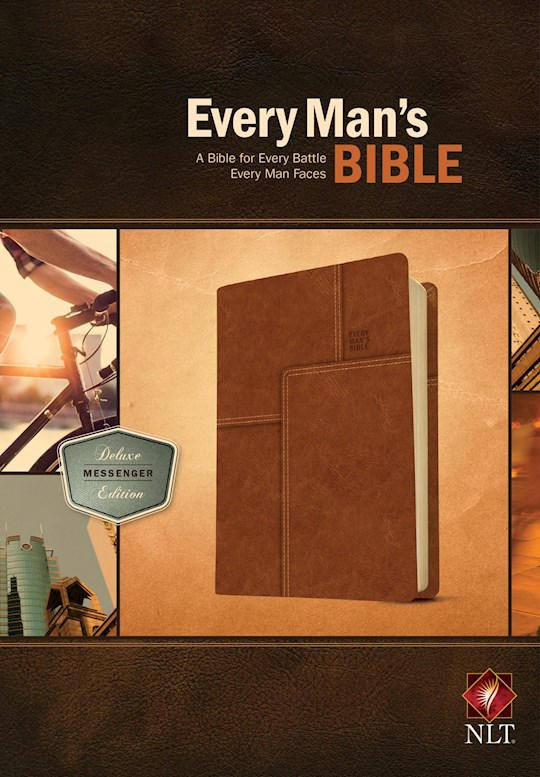 {=NLT Every Man's Bible: Deluxe Messenger Edition-Layered Brown LeatherLike}
