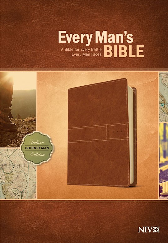 {=NIV Every Man's Bible-Deluxe Journeyman Edition-Burnt Khaki LeatherLike}