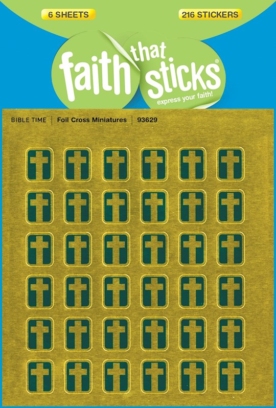 {=Sticker-Foil Cross Miniatures (6 Sheets) (Faith That Sticks)}