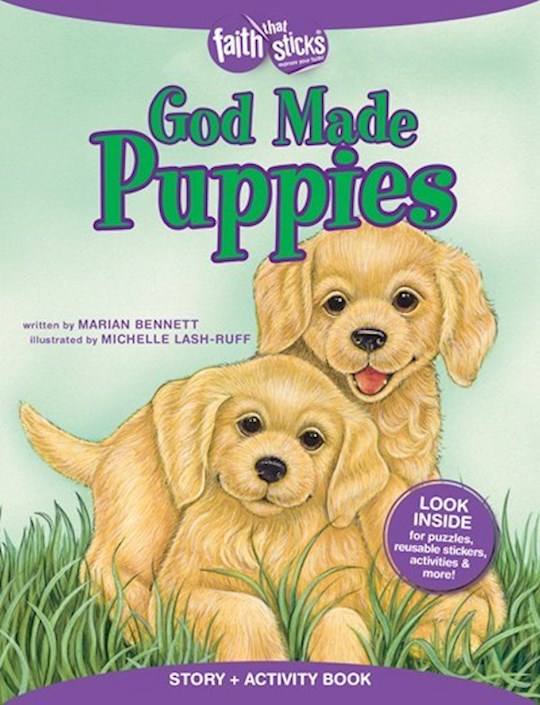 {=God Made Puppies Activity Book  (Faith That Sticks)}