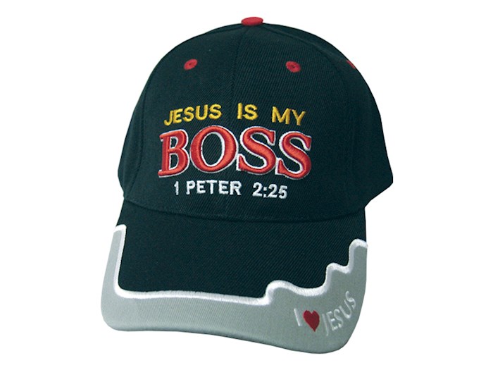 {=Cap-Jesus Is My Boss 1 Pet 2:25-Black}