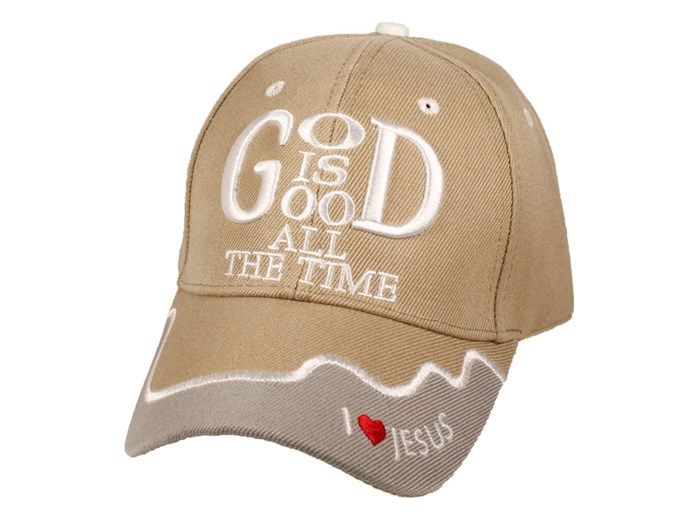 {=Cap-God Is Good-Khaki}
