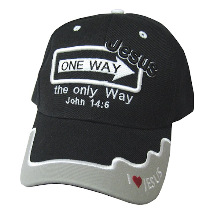 {=Cap-One Way-Jesus-Black}