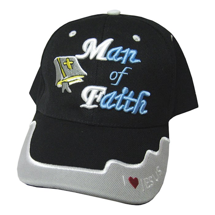 {=Cap-Man Of Faith-Black}