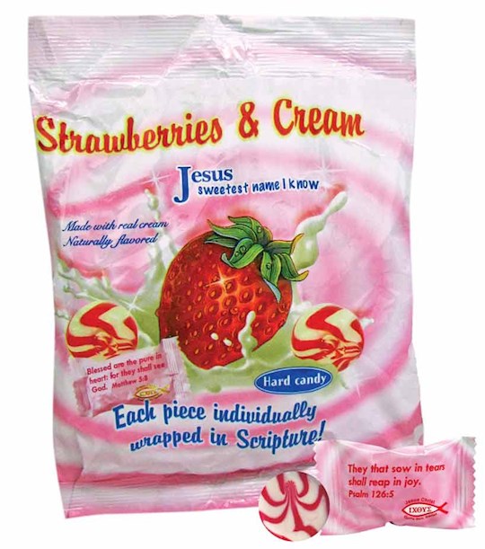 {=Candy-Strawberries & Cream (5.5oz Bags)}