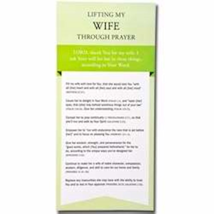 {=Lifting My Wife Through Prayer Cards}