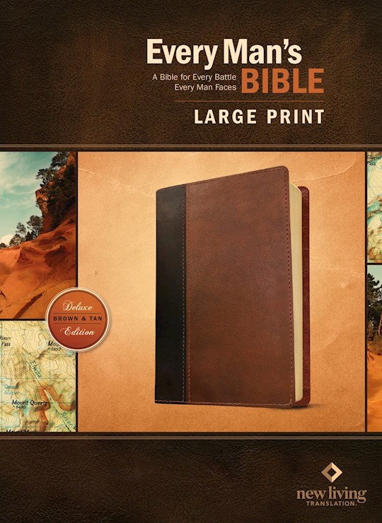 {=NLT Every Man's Bible/Large Print-Brown/Tan TuTone }
