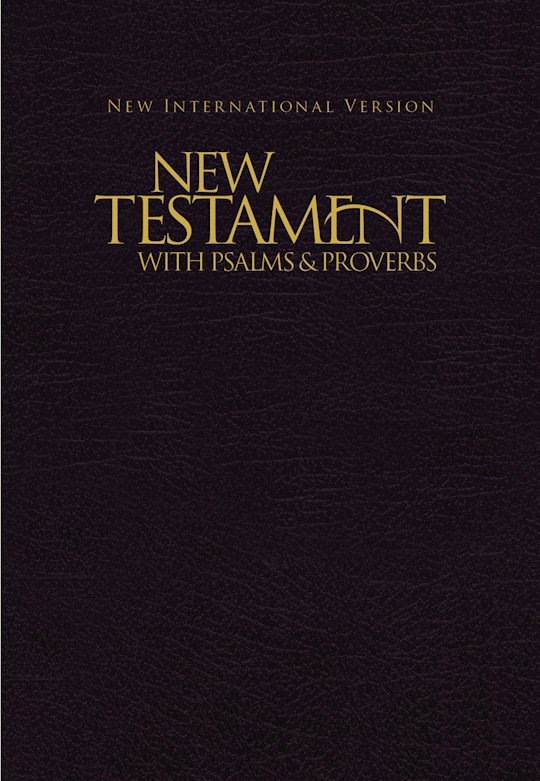 {=NIV New Testament With Psalms And Proverbs-Black Softcover}