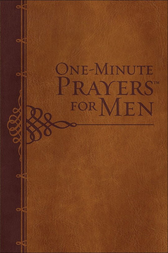 {=One-Minute Prayers For Men (Gift Edition)-Brown Milano Softone}