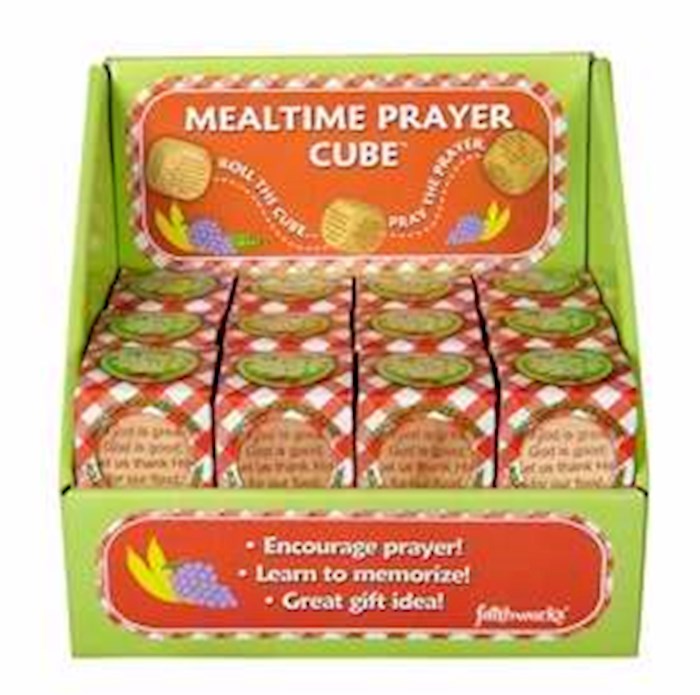 {=Prayer Cube-Mealtime Prayer Cubes w/Display & Gift Box (Pack Of 24) (PKGT)}