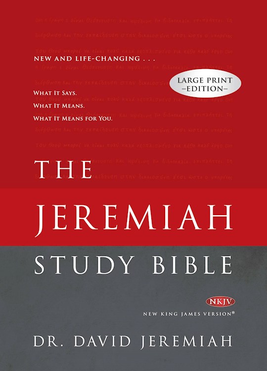 {=NKJV The Jeremiah Study Bible/Large Print-Hardcover}