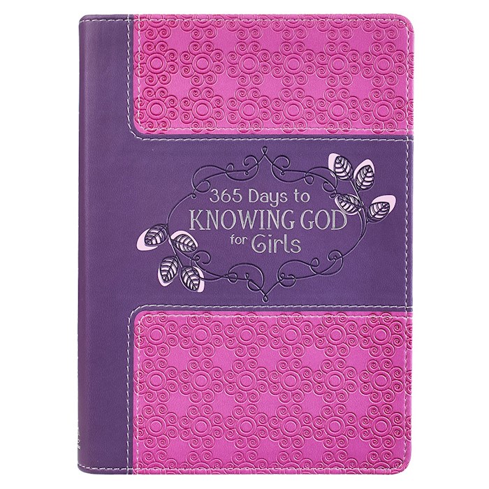 {=365 Days To Knowing God For Girls-LuxLeather-Pink}
