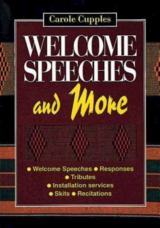 {=Welcome Speeches And More}