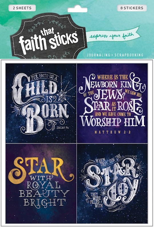 {=Sticker-Christmas Greetings (2 Sheets) (Faith That Sticks)}