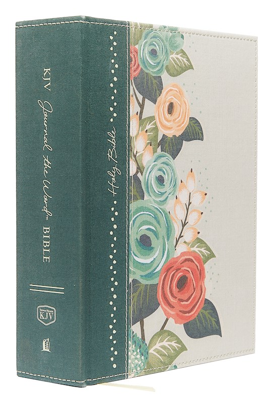 {=KJV Journal The Word Bible/Large Print-Deep Teal/Floral-Hardcover}