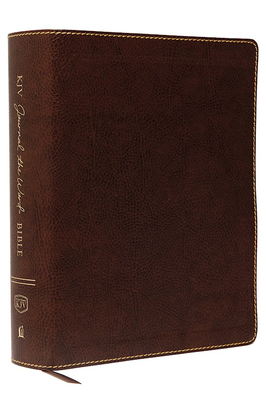 {=KJV Journal The Word Bible/Large Print-Brown Bonded Leather}