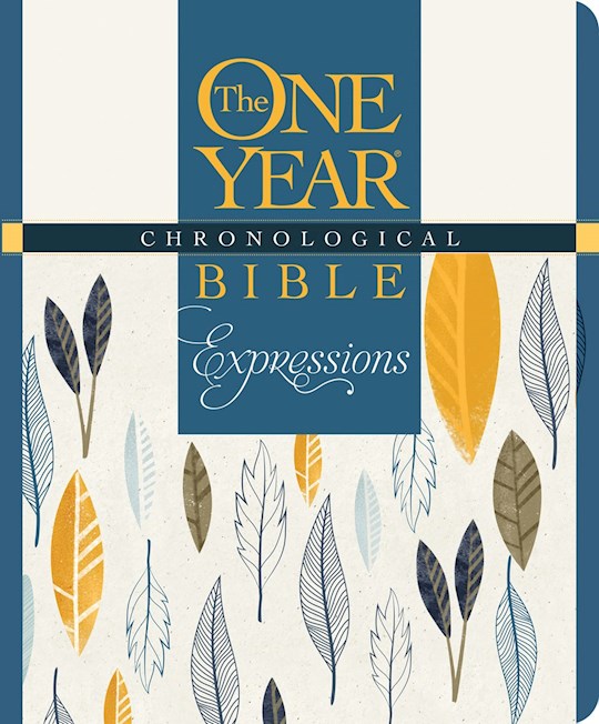 {=NLT The One Year Chronological Bible Creative Expressions-Deluxe Blue Hardcover}