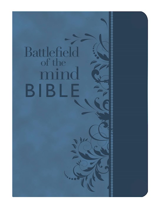 {=Amplified Battlefield Of The Mind Bible-Blue Bonded Leather}