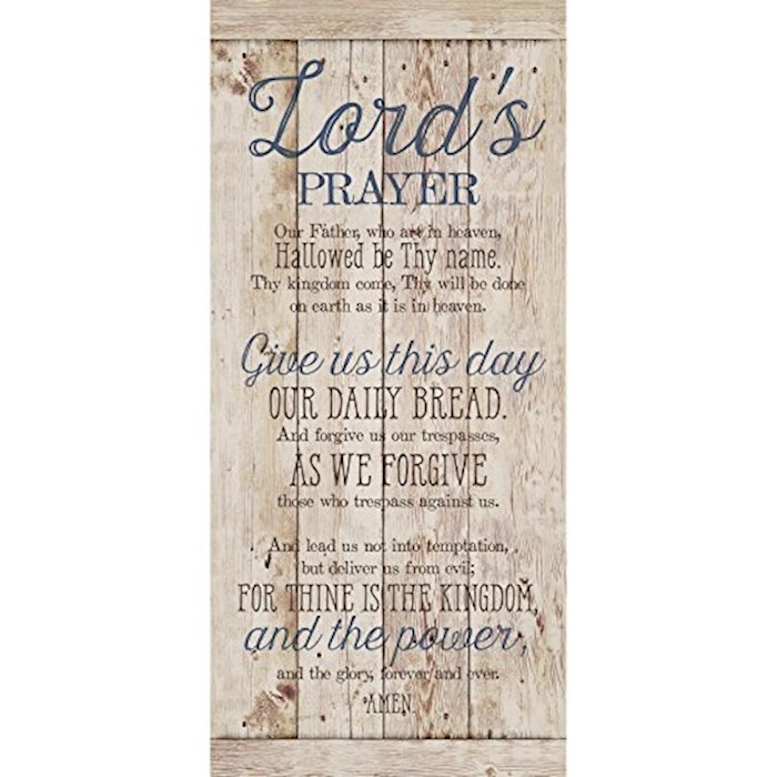 {=Wall Plaque-New Horizons-Lord's Prayer (5.5" x 12")}