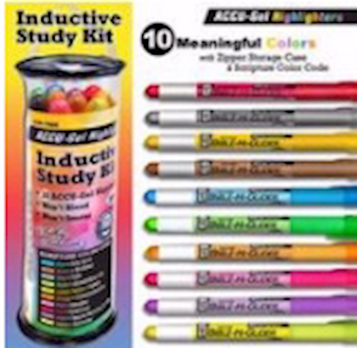 {=Accu-Gel Hi-Glider Inductive Bible Study Kit (10 Colors W/Case)}