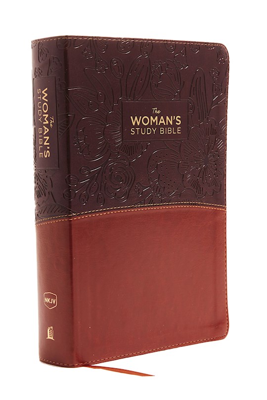 {=NKJV Woman'S Study Bible (Full Color)-Brown/Burgundy Leathersoft}