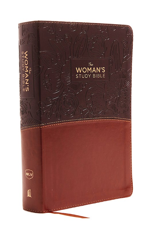 {=NKJV Woman'S Study Bible (Full Color)-Brown/Burgundy Leathersoft Indexed}