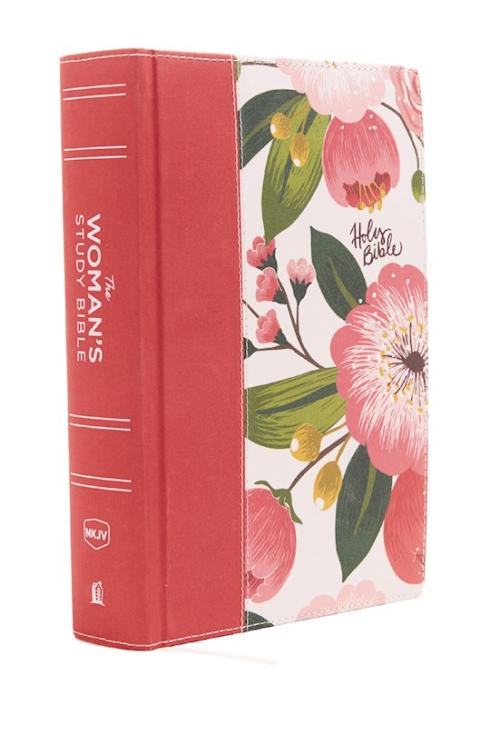 {=NKJV Woman'S Study Bible (Full Color)-Black/Burgundy Floral Hardcover Indexed}
