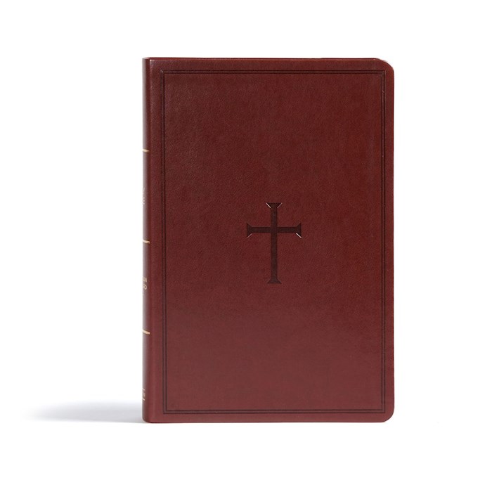 {=CSB Giant Print Reference Bible-Brown LeatherTouch}