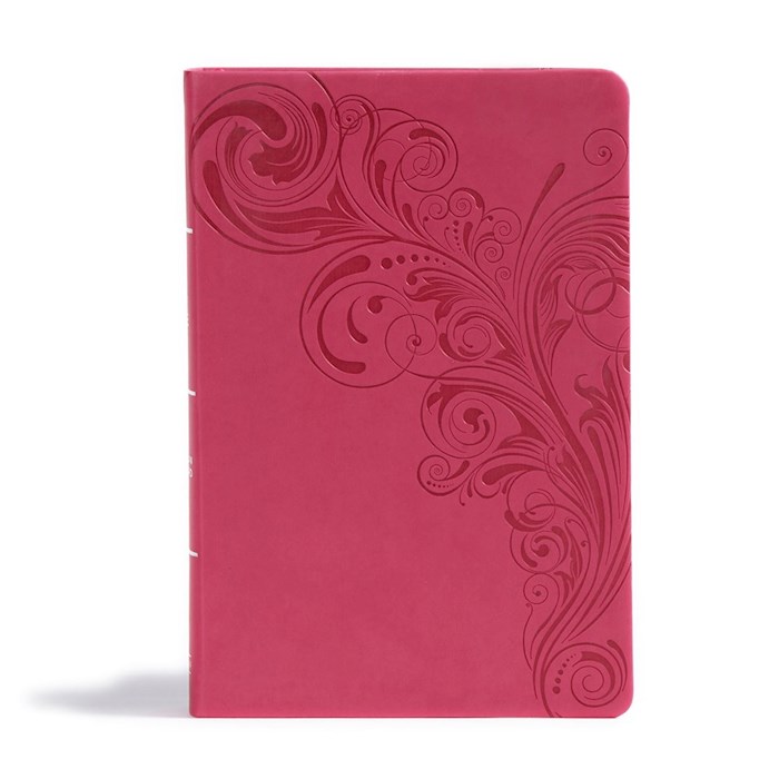 {=CSB Giant Print Reference Bible-Pink LeatherTouch}