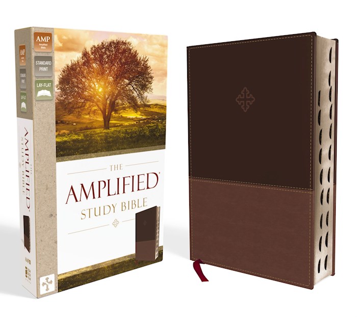 {=Amplified Study Bible (Revised)-Brown LeatherSoft Indexed}
