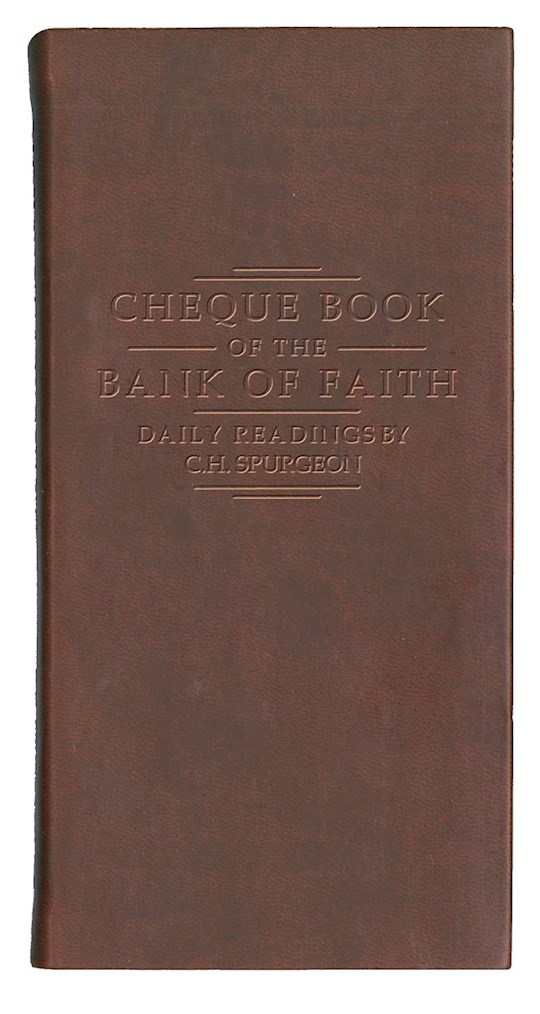 {=Chequebook Of The Bank Of Faith - Burgundy}
