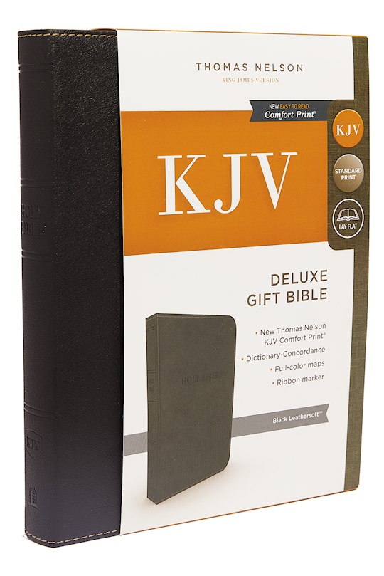 {=KJV Deluxe Gift Bible (Comfort Print)-Black Leathersoft}