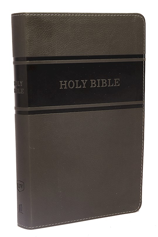 {=KJV Deluxe Gift Bible (Comfort Print)-Gray Leathersoft}