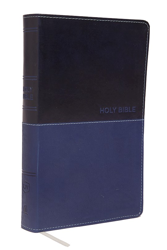 {=KJV Deluxe Gift Bible (Comfort Print)-Navy Leathersoft}
