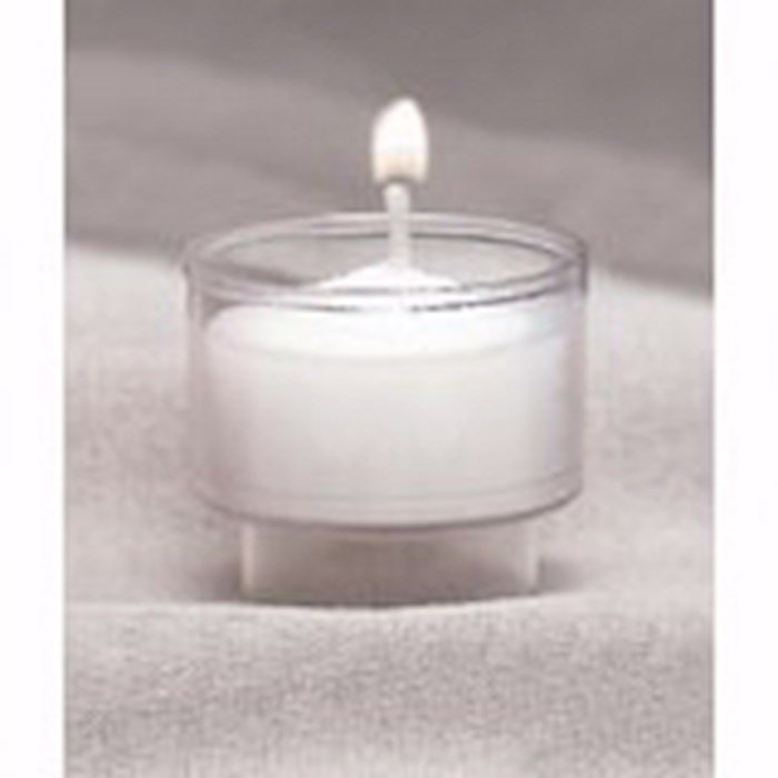 {=Candle-Devotional Lights Votive In Disposable Plastic Container-Crystal (Pack Of 288) (#714-50)}