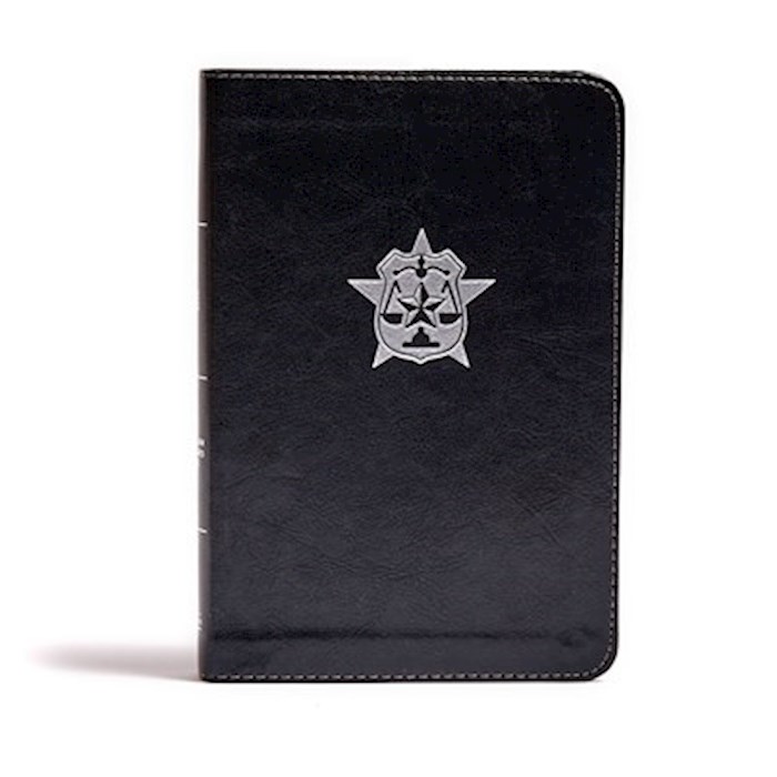 {=CSB Heroes Bible (Law Enforcement Officer) Black LeatherTouch}