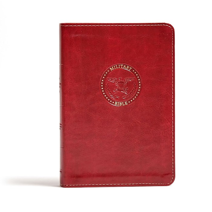 {=CSB Military Bible (For Marines)-Burgundy LeatherTouch}