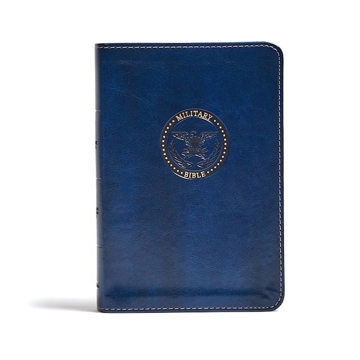 {=CSB Military Bible (For Airmen)-Royal Blue LeatherTouch}