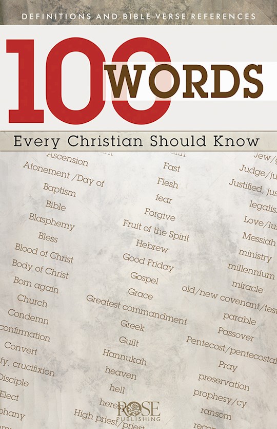 {=100 Words Every Christian Should Know Pamphlet (Pack Of 5)}
