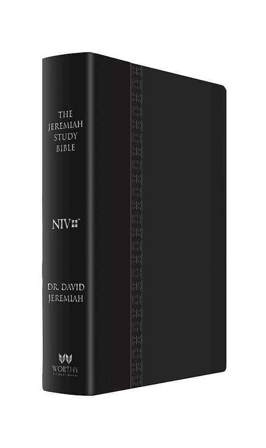 {=NIV The Jeremiah Study Bible/Large Print-Black Leatherluxe W/Burnished Edges}