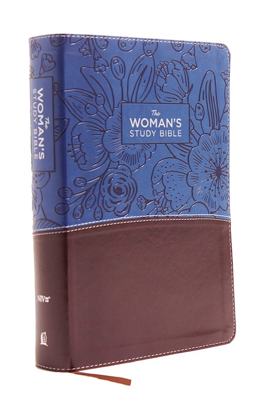 {=NIV Woman's Study Bible (Full-Color)-Blue/Brown Leathersoft}