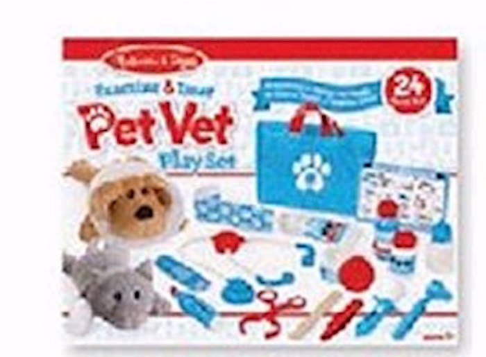 {=Pretend Play-Examine & Treat Pet Vet Play Set (24 Pieces) (Ages 3+)}