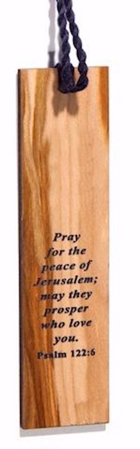 {=Bookmark-Pray For The Peace Of Jerusalem-Olivewood (#47121)}