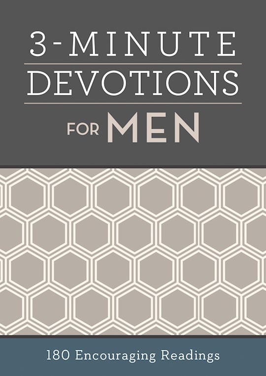 {=3-Minute Devotions For Men: 180 Encouraging Readings}