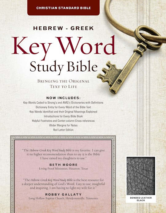 {=CSB Hebrew-Greek Key Word Study Bible-Black Bonded Leather}